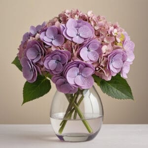 zijden hortensia's